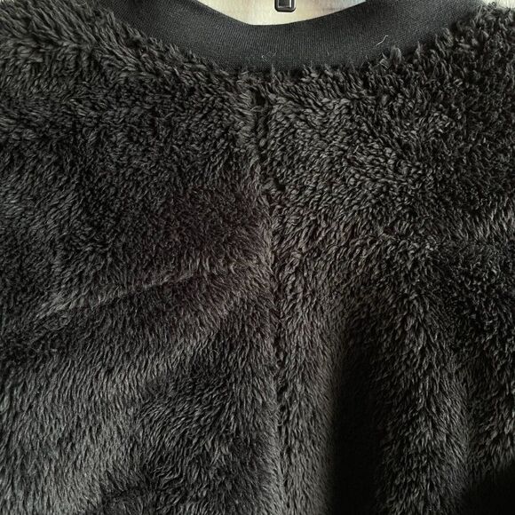 4SIENNA Black Faux Fur Bomber Jacket Size - Picture 5 of 11